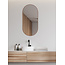 Wiesbaden Spiegel ovaal Wiesbaden Nomi 50x100cm Geborsteld Brons koper met LED, dimbaar en spiegelverwarming - 38.3714