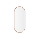 Spiegel Ovaal Renk met lijst geborsteld brons koper 30 x 70 cm - 38.3721