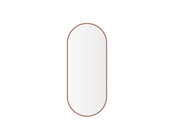 Spiegel Ovaal Renk met lijst geborsteld brons koper 30 x 70 cm - 38.3721