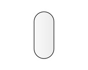 Spiegel Ovaal Renk met lijst Mat Zwart 30 x 70 cm - 38.3719