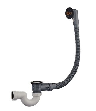 Wiesbaden Badsifon Wiesbaden Doblar inbouwdeel badafvoer met overloop