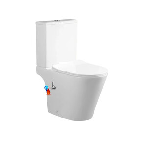 Staand toilet LUCIUS met geintegreerde bidetkraan - Randloos - OA&PK