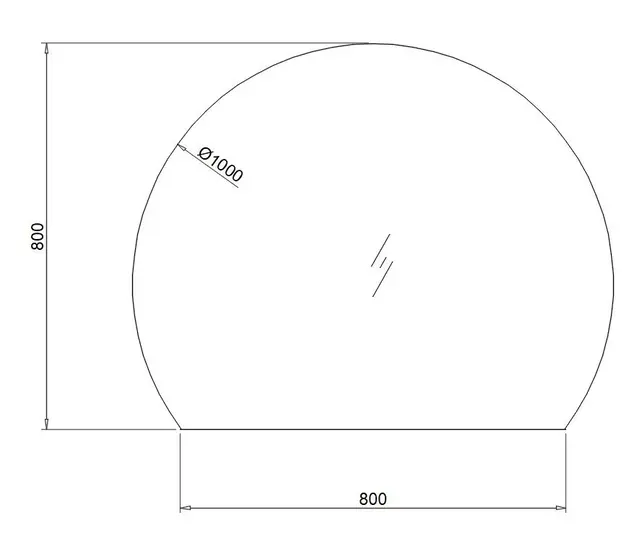 Spiegel Halve Maan Horizon 100cm - met dimbaar ledverlichting - Touch bediening Spiegelverwarming (Optioneel) Spiegel Halve Maan Horizon 100cm - met dimbaar ledverlichting - Touch bediening Spiegelverwarming (Optioneel)