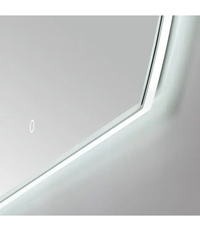 Spiegel Halve Maan Horizon 120cm - met dimbaar ledverlichting - Touch bediening Spiegelverwarming (Optioneel)