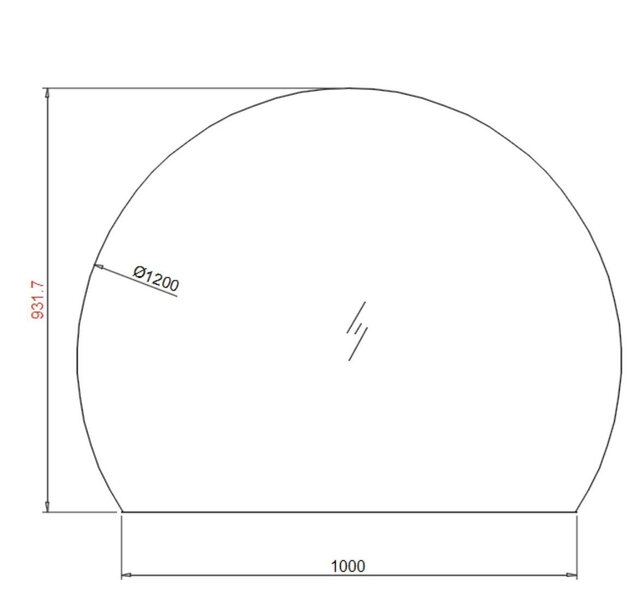 Spiegel Halve Maan Horizon 120cm - met dimbaar ledverlichting - Touch bediening Spiegelverwarming (Optioneel) Spiegel Halve Maan Horizon 120cm - met dimbaar ledverlichting - Touch bediening Spiegelverwarming (Optioneel)
