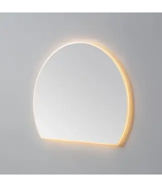 SANI-SUPPLY Spiegel Halve Maan Horizon 160cm - met dimbaar ledverlichting - Touch bediening Spiegelverwarming (Optioneel)