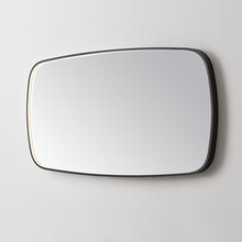 Spiegel Element Ovaal Mat Zwart 120cm - met dimbaar ledverlichting - Touch bediening - Spiegelverwarming (Optioneel)
