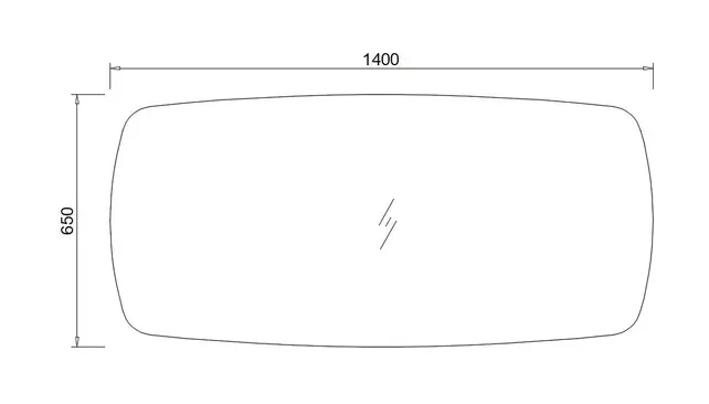 Spiegel Element Ovaal Mat Zwart 140cm - met dimbaar ledverlichting - Touch bediening - Spiegelverwarming (Optioneel)