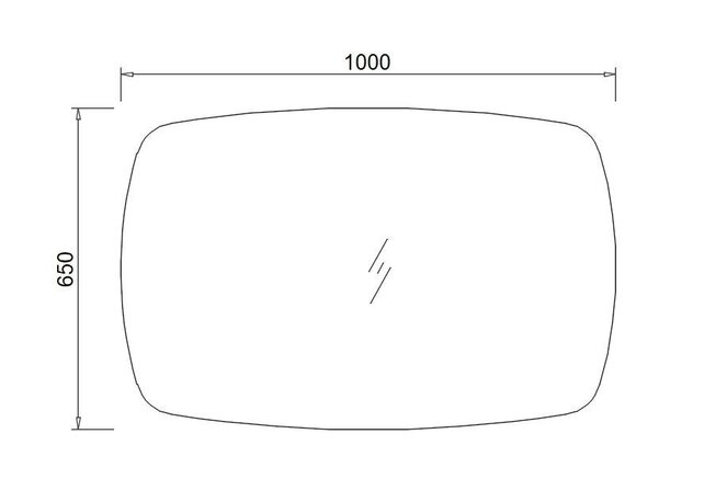Spiegel Element Ovaal Geborsteld Goud 100cm - met dimbaar ledverlichting - Touch bediening - Spiegelverwarming (Optioneel)