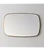 Spiegel Element Ovaal Geborsteld Goud 100cm - met dimbaar ledverlichting - Touch bediening - Spiegelverwarming (Optioneel)