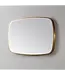 Spiegel Element Ovaal Geborsteld Goud 100cm - met dimbaar ledverlichting - Touch bediening - Spiegelverwarming (Optioneel)