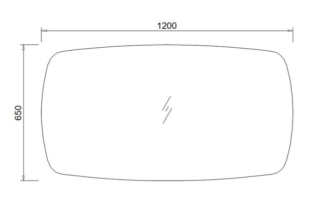 Spiegel Element Ovaal Geborsteld Brons Koper 120cm - met dimbaar ledverlichting - Touch bediening - Spiegelverwarming (Optioneel)