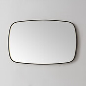 Spiegel Element Ovaal Gunmetal 100cm - met dimbaar ledverlichting - Touch bediening - Spiegelverwarming (Optioneel)