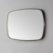 Spiegel Element Ovaal Gunmetal 100cm - met dimbaar ledverlichting - Touch bediening - Spiegelverwarming (Optioneel)