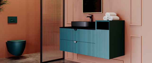 Hangtoilet Randloos Mat Petrol Groen⎢Isvea Sentimenti NEO⎢excl. wc bril