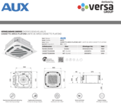 Airconditioner PLAFOND UNIT Wit 5,2 kW - 18000BTU - Koelen en Verwarmen