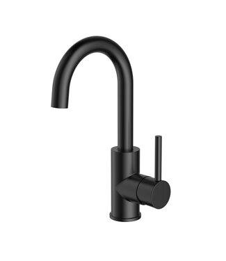 ALONI Wastafelkraan met draaibaar uitloop Ensy Mat Zwart - CR7820-5B