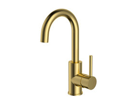 Wastafelkraan met draaibaar uitloop Ensy Geborsteld goud - CR7820-5BG