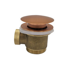 Caral clickwaste geborsteld koper afvoerplug vrijstaand bad 1 1/2" - 21.6010