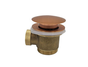 Caral clickwaste geborsteld koper afvoerplug vrijstaand bad 1 1/2" - 21.6010