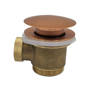 Caral clickwaste geborsteld koper afvoerplug vrijstaand bad 1 1/2" - 21.6010