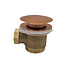Wiesbaden Caral clickwaste geborsteld koper afvoerplug vrijstaand bad 1 1/2" - 21.6010