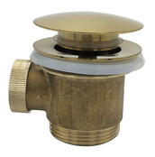 Caral clickwaste geborsteld Messing afvoerplug vrijstaand bad 1 1/2" - 21.6009