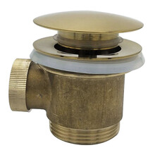 Caral clickwaste geborsteld Messing afvoerplug vrijstaand bad 1 1/2" - 21.6009