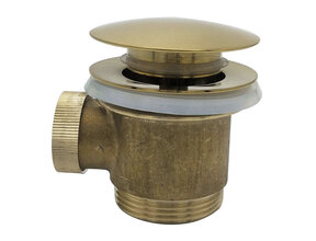 Caral clickwaste geborsteld Messing afvoerplug vrijstaand bad 1 1/2" - 21.6009