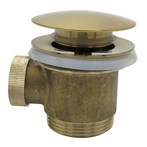 Caral clickwaste geborsteld Messing afvoerplug vrijstaand bad 1 1/2" - 21.6009