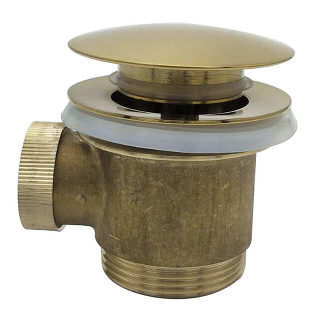 Caral clickwaste geborsteld Messing afvoerplug vrijstaand bad 1 1/2" - 21.6009