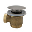 Wiesbaden Caral clickwaste geborsteld Staal afvoerplug vrijstaand bad 1 1/2" - 21.6006