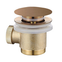 Caral clickwaste geborsteld brons koper afvoerplug vrijstaand bad 1 1/2" - 21.6013