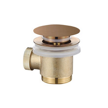 Caral clickwaste geborsteld brons koper afvoerplug vrijstaand bad 1 1/2" - 21.6013