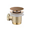 Wiesbaden Caral clickwaste geborsteld brons koper afvoerplug vrijstaand bad 1 1/2" - 21.6013