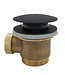 Caral clickwaste Mat Zwart  afvoerplug vrijstaand bad 1 1/2" - 21.6007