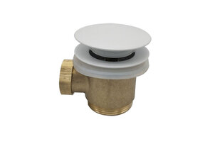 Caral clickwaste Mat Wit afvoerplug vrijstaand bad 1 1/2" - 21.6008