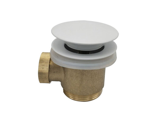 Caral clickwaste Mat Wit afvoerplug vrijstaand bad 1 1/2" - 21.6008