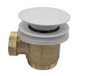 Caral clickwaste Glans Wit afvoerplug vrijstaand bad 1 1/2" - 21.6012