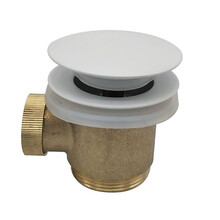 Caral clickwaste Glans Wit afvoerplug vrijstaand bad 1 1/2" - 21.6012