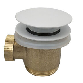 Caral clickwaste Glans Wit afvoerplug vrijstaand bad 1 1/2" - 21.6012