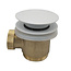 Wiesbaden Caral clickwaste Glans Wit afvoerplug vrijstaand bad 1 1/2" - 21.6012