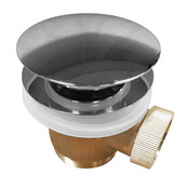 Caral clickwaste Chroom afvoerplug vrijstaand bad 1 1/2" - 21.6002 Caral clickwaste Chroom afvoerplug vrijstaand bad 1 1/2" - 21.6002