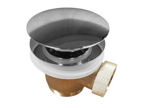 Caral clickwaste Chroom afvoerplug vrijstaand bad 1 1/2" - 21.6002