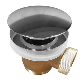 Caral clickwaste Chroom afvoerplug vrijstaand bad 1 1/2" - 21.6002