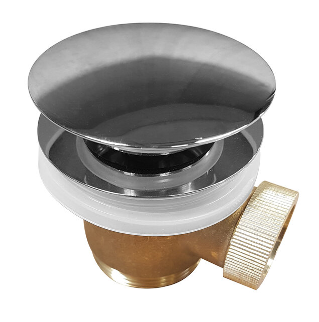 Caral clickwaste Chroom afvoerplug vrijstaand bad 1 1/2" - 21.6002 Caral clickwaste Chroom afvoerplug vrijstaand bad 1 1/2" - 21.6002