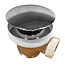 Wiesbaden Caral clickwaste Chroom afvoerplug vrijstaand bad 1 1/2" - 21.6002