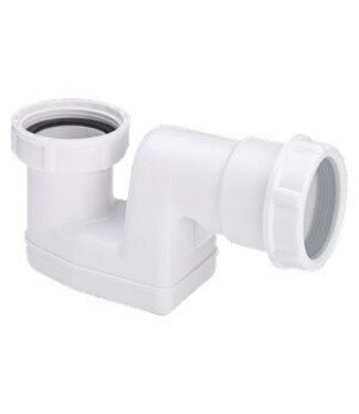 Wiesbaden Universele Sifon 1/2" x 40 mm voor vrijstaande baden - Kunststof