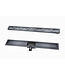 Douchegoot Gunmetal 100cm met Flens - Uitneembaar Sifon + uitneembaar haarfilter - 33.4633
