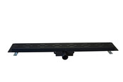 Douchegoot Mat Zwart 90cm met Flens - Uitneembaar Sifon + uitneembaar haarfilter - 33.4187 Douchegoot Mat Zwart 90cm met Flens - Uitneembaar Sifon + uitneembaar haarfilter - 33.4187